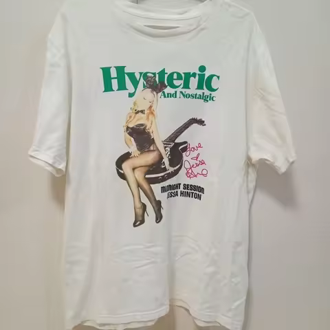 2025 Summer New High Quality HYSTERIC Printed Graphic T-shirts Men and Women Short Sleeved High Qual