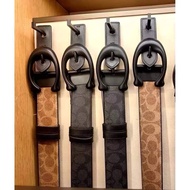💯🇺🇸🇲🇾Authentic C0ACH Men Reversible Sculpted C Buckle Out Belt