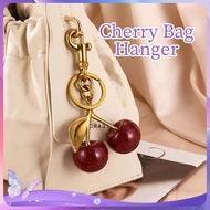 GANTUNGAN Fashionable Cherry Charm Bag Viral Cherry Car Keychain Cherry Keychain Pendant Cherry Crys