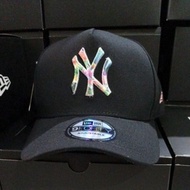 NEW ERA NY NEW YORK DISTRO BASEBALL CAP PREMIUM BLACK IMPORTEDnew era