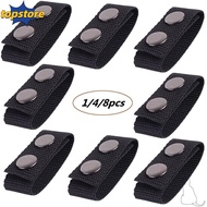 TOPSTORED 1/4/8Pcs Belt Keeper Double Snaps  Portable Heavy Duty