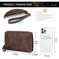 Crazy hourse type genuine cowhide wallet