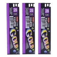 Gold lead core 0.5mm 2B, Lead nib, Gold lead