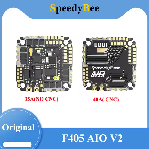 SpeedyBee F405 AIO V2 35-40A Blue-jay 25.5x25.5 3-6S Flight Control and ESC Integrated Model Aircraf