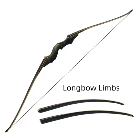 25-60lbs Recurve Bow Limbs Long Bow Limbs Takedown Bamboo Core Archery Hunting Target Hunting For Bl