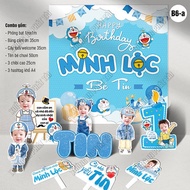 B6 - Doremon birthday decoration Combo for BOYS