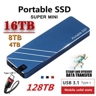 Original portable SSD 1TB 8TB 32TB 64TB 128TB USB 3.1Type-C external high-speed mobile solid-state d