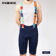 INBIKE Mens MTB Cycling Bib Shorts Bike Riding Pants Man Professional Bicycle Shorts for Men Road Bi