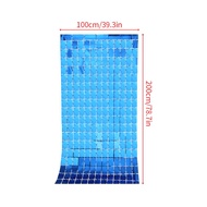 2/3 1x2m Square Sequin Backdrop Sparkly Background Drop Curtain for Wedding Party