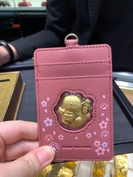 周大福招財貓黃金金章(連卡通)