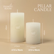 LILIN Pillar Candle - Pillar Candle diameter 7.5 cm - Christmas Candle - Prayer Candle