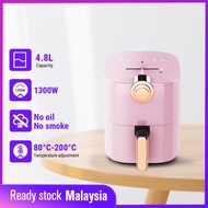 Monda Air Fryer Oven 5l Pink &amp; Blue / Airfrayer 空气炸锅 Malaysia Oil-Free Non-Stick Pan