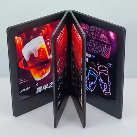 A4 A5 Luminous display board menu list recipe book production and design LED price list display boar