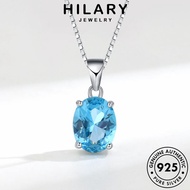 HILARY JEWELRY Chain Women Perempuan Pendant Necklace 925 Silver Rantai Sterling Korean Perak Fashion 純銀項鏈 Original Leher For Sapphire Accessories N97