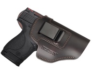 IWB Genuine Leather Gun Holster for Glock19 17/ Taurus G2 G2C G3C/ M&P 9mm Shield EZ/Sig P220 P230/ 