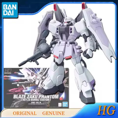 Bandai Original Genuine HG GUNDAM BLAZE ZAKU PHANTOM Anime Action Figures Toys for Boy Girl Kid Gift