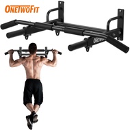 OneTwoFit Indoor Pull-up Pull-up Bar Wall-Mounted Multi-Purpose Bar Pull Up Bar Wall Mounted