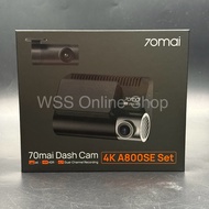 70Mai [A800SE] 4K Front & Rear HD Dash Cam Set (Original)