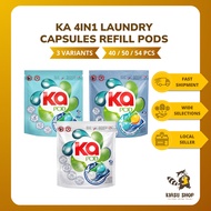 KA 4in1 Laundry Capsules Refill Pods Anti-Bacterial Detergent Pods