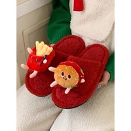 bedroom slippers slippers for women men slippers Furry Cotton Slippers - Winter Casual Home Wear for