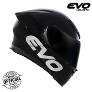 tinted Lenses clip-on lens helmet clip fan ❥Nl5y EVO GSX-3000 V2 Plain Gloss Black Full Face Dual Visor Helmet with Free Clear Lens✲