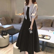 Two-Piece Hyuna Style Plus Size Spring Dress - Feminine Fit