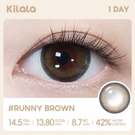 Kilala Kính áp tròng màu nâu 1 ngày Glass Sugar Brown/Black Pearl DIA 14.2mm Lens nâu cận Lens nâu t