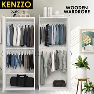 KENZZO 2 IN 1: Multi Function 2 Door Wardrobe Cupboard Storage Cabinet Almari Baju / Wardrobe (2 design in 1 almari)