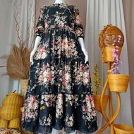 Monalisa bangkok plate gamis / latest model gamis / gamis