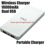 wireless 10000mAh powerbank/portable charger for iphone 5/ipad mini/air/Samsung galaxy note 2 3/nexu
