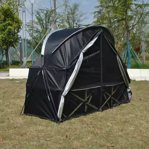 Premium Electric Bike Camper Trailer Tent,Waterproof Bicycle Camper Tent, Elevated Sleeping with Mos