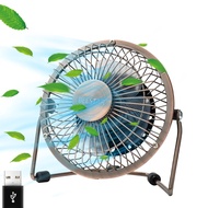 BEESTAR 4 Inch Desk Small Fan,Usb Mini Fan with Metal Construction,Powerful USB Powered,360° Rotatio