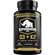 Best Value Max Strength 10,000 iu Vitamin D3 and 1500 mcg Vitamin K2 Supplements 1 Bottle Pk D3K2 Vi