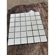 High quality ceramic mosaic tiles 30cm. white mosaic tiles 30x30cm