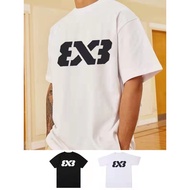 3x3 Basketball Short-Sleeved Men American Sports T-Shirt Quick-Drying Shooting Suit Round Neck Train