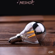 MESHOPMY LED Light Bulb, semi-plated E12/E14/E26/E27 Crystal Light Bulb, 2023 Warm White Candle Inca