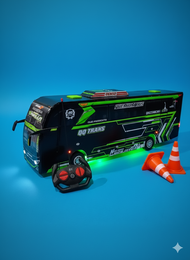Miniatur Bus Telolet Basuri rc || Remote kontrol full lampu
