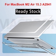 Crystal case Protector for MacBook Air 15 inch Case 2023 M2 Model A2941 Clear Crystal Hard Laptop Co