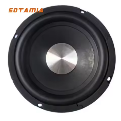 SOTAMIA 1Pcs 6.5 Inch Subwoofer Audio Speaker 4 Ohm 50W External Magnetic Subwoofer HiFi Sound Music