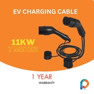 Type2 Female to Male Plug EV Charging Cable 32A 7KW Electric Car IEC62196 Connector for Car Charger 