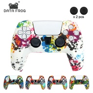 DATA FROG Protective Case Silicone Cover for PlayStation 5 Controller Protection Skin for DualSense PS5 Gamepad Grips
