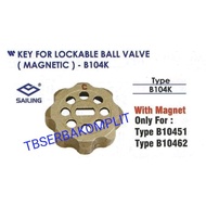Sailing Key B104K For B10451 B10462 Lockable Ball Valve B-104K Magnetic Key B 104 K