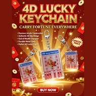 4D spinning keychain carry fortune everywhere you go lucky number keychain