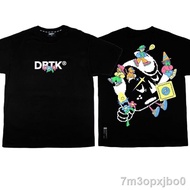 Dbtk /100% cotton/round neck/casual/loose/fashion printed shirt T-shirt