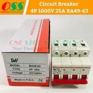Circuit Breaker MCB DC 4P 1000V 25A BA49-63