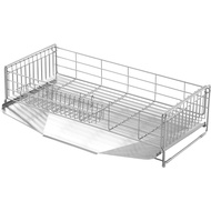 【Direct from Japan】Yoshikawa 1306055 Dish Rack, Side of Sink, Made in Japan, Expandable Drainer, 10.