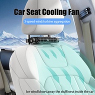 Portable Car Seat Fan Front Rear Seat Electric fan USB Powered Car Headrest Cooling Fan Adjustable S