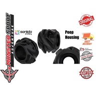Archery Sanlida Archery Peep Sight Housing 1/4" Black 37°/45° Archery Compound Archery Tournament Ar