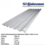 asbes 3m gelombang besar djabesmen