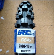 BAN TRAIL 300 RING 18 IRC GS45 3.00-18 GS 45 Ban IRC Luar Motor Trail Tril Motocross Tubetype